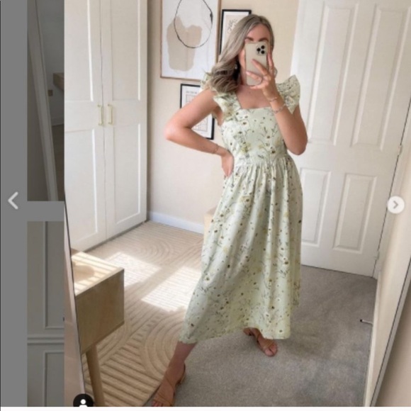 H&M Wildflower Collection Floral Poplin Dress - Picture 5 of 8